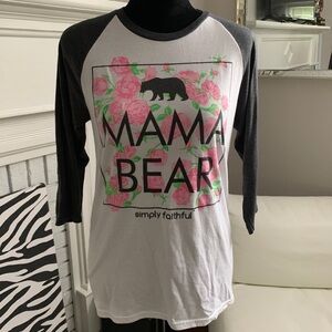 Mama Bear baseball shirt, Small